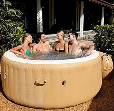aufblasbarer Whirlpool Test